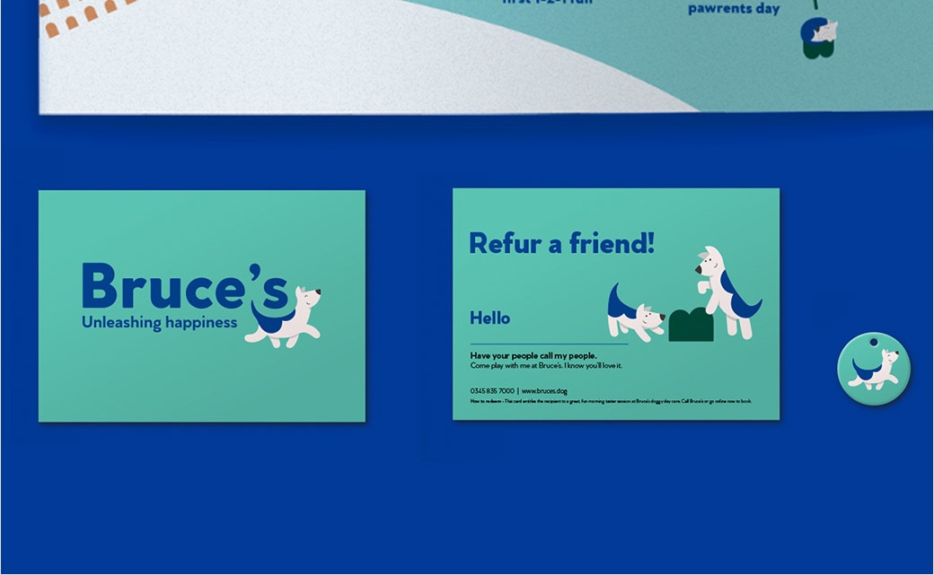 2021 our design agency logo design bruces doggy day care 5