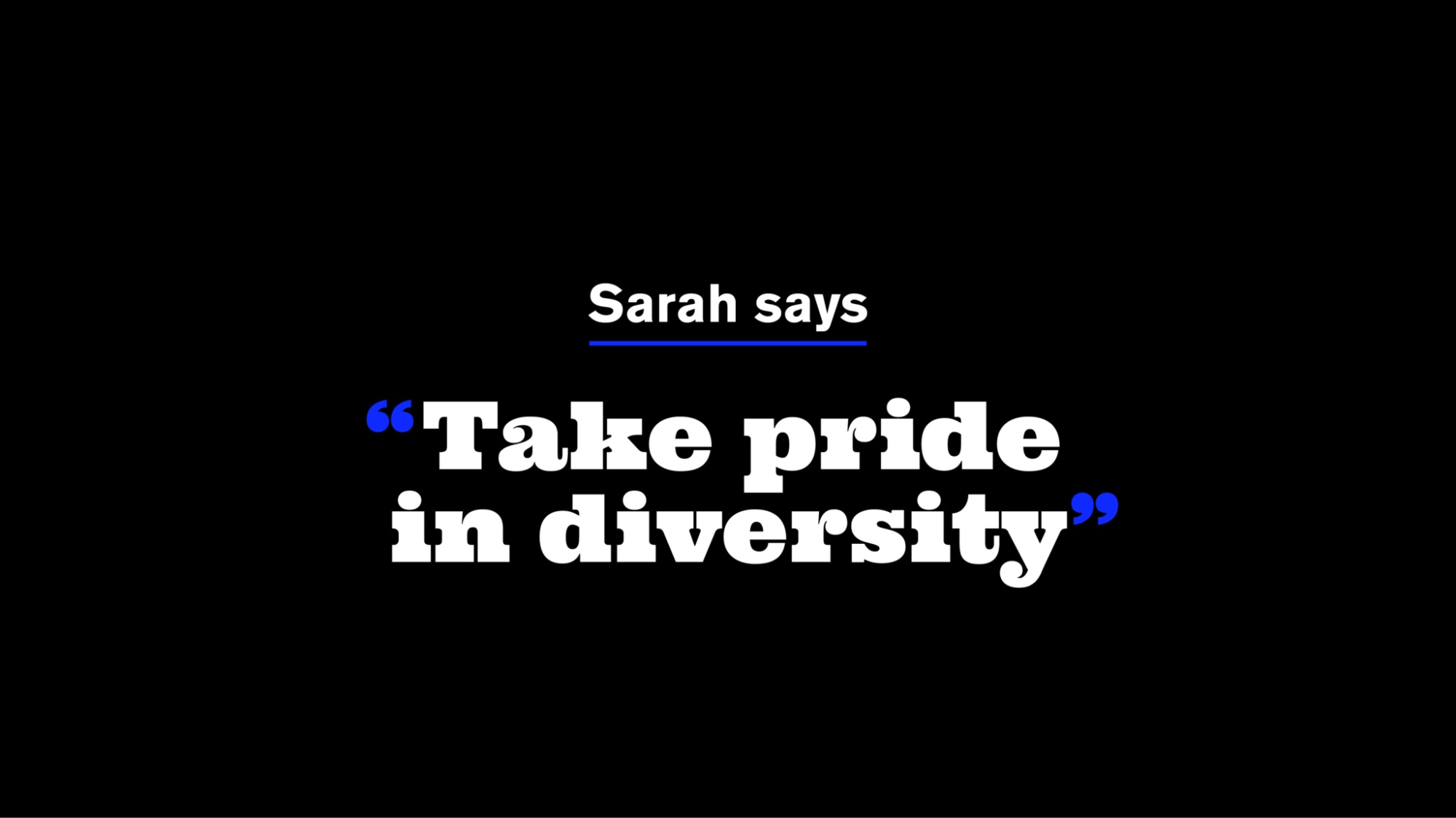 ODA Sarahsays Diversity